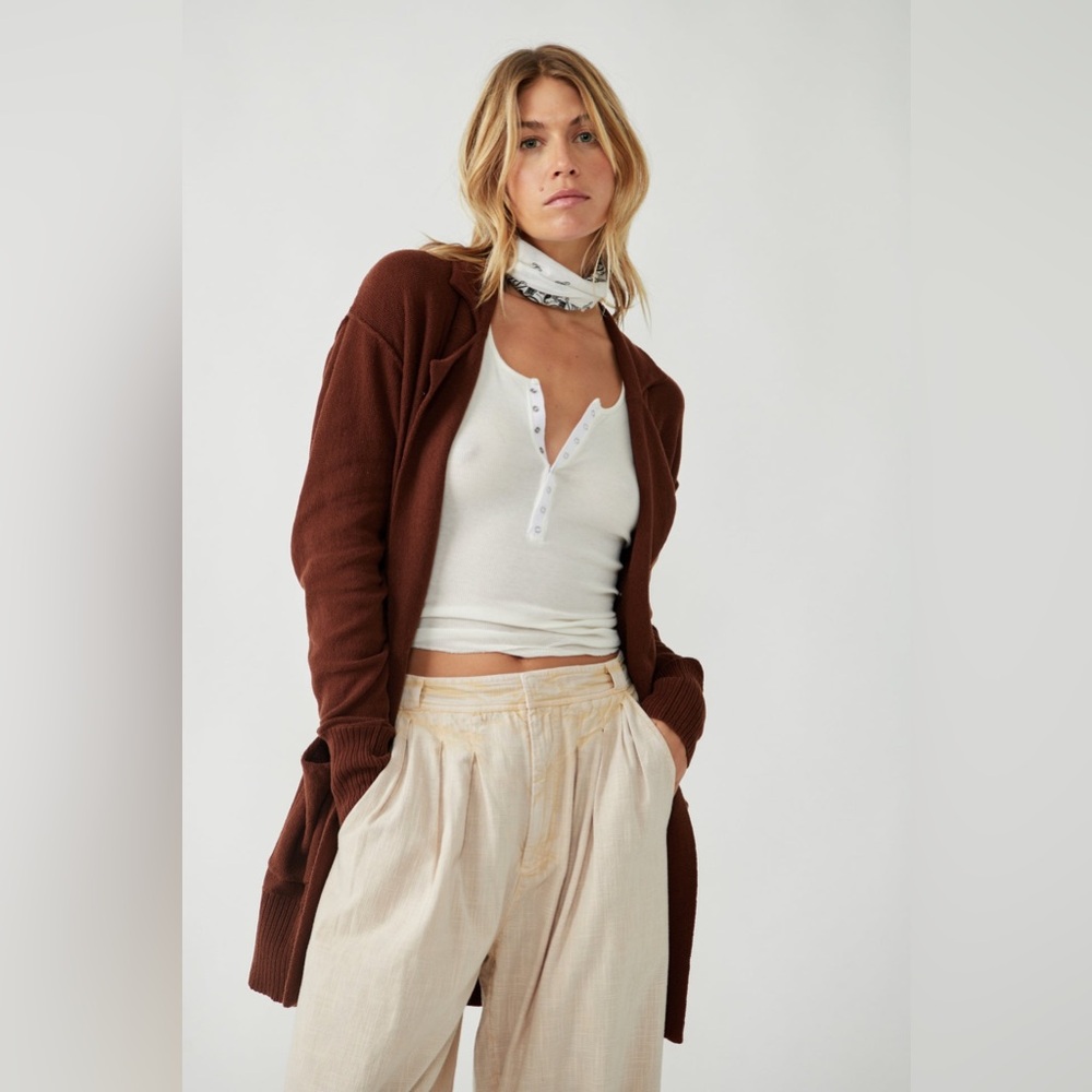 🆕 FREE PEOPLE | Care FP Desert Blazer | Chestnut | M